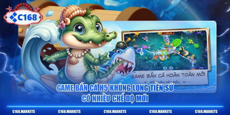 Game bắn cá H5 Khủng Long Tiền Sử có nhiều chế độ mới
